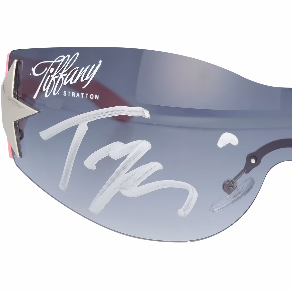 Tiffany Stratton WWE Autographed Pink Sunglasses 3 Tiffany Stratton WWE Autographed Pink Sunglasses