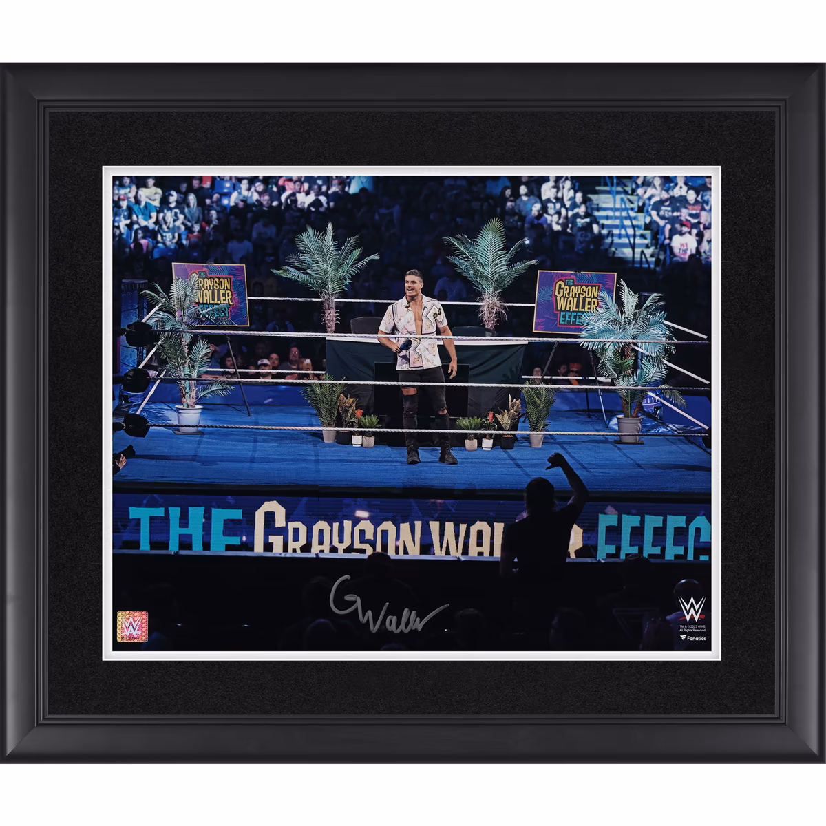 Grayson Waller Autographed WWE x Fanatics Authentic Framed 16" x 20" The Grayson Waller Effect Photograph