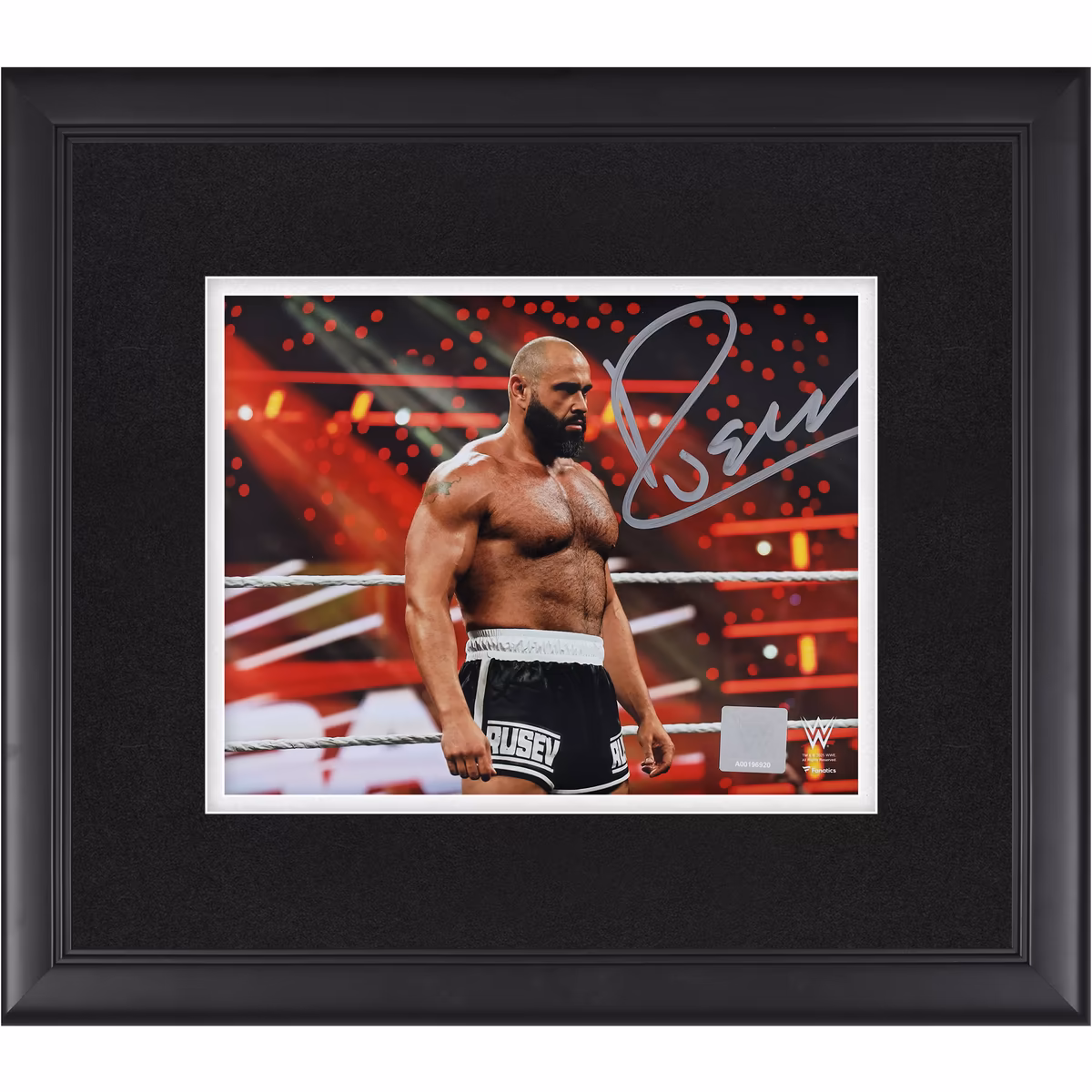 Rusev WWE Autographed Framed 8" x 10" Standing In-Ring Photograph 8 Rusev WWE Autographed Framed 8" x 10" Standing In-Ring Photograph