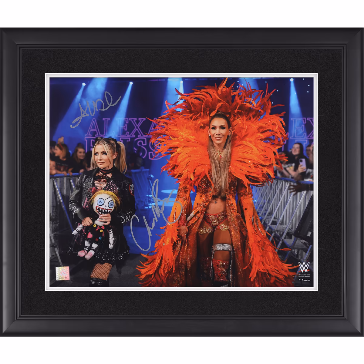 Alexa Bliss and Charlotte Flair WWE Autographed Framed 16" x 20" Dual Photograph