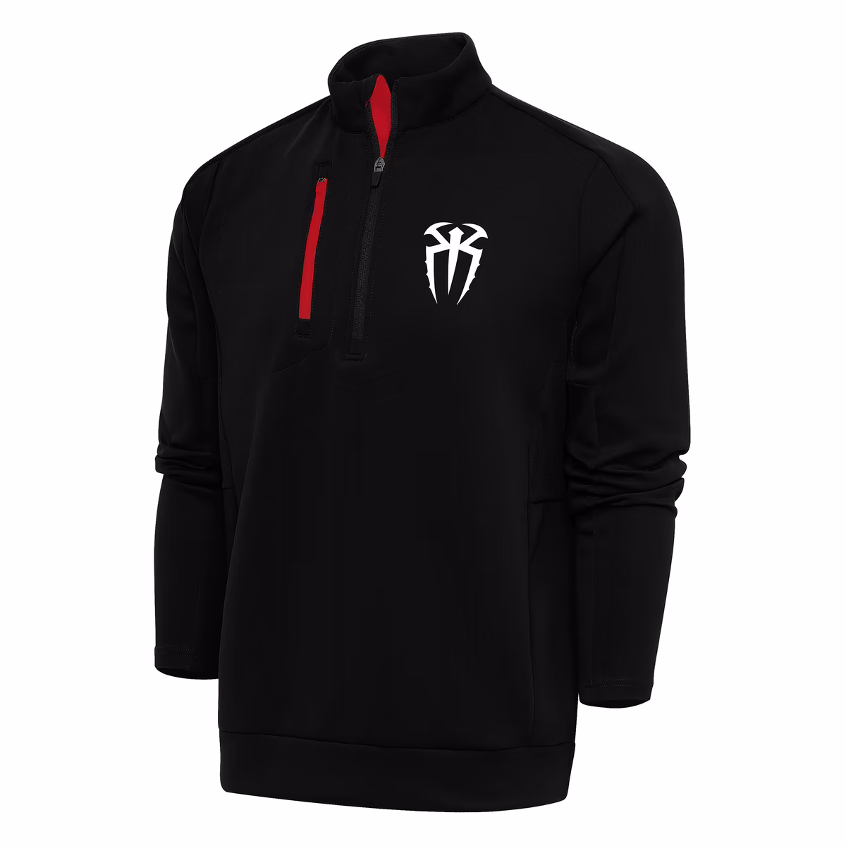 Men's Antigua Black/Red Roman Reigns Generation Quarter-Zip Pullover Top 1 Men's Antigua Black/Red Roman Reigns Generation Quarter-Zip Pullover Top