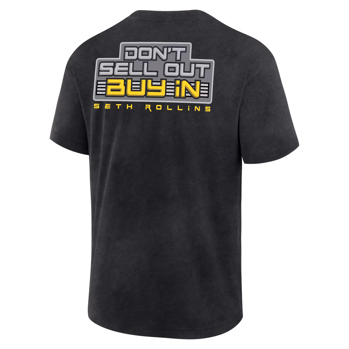 Men's Black Seth Rollins Buy In Retro T-Shirt 4 Men's Black Seth Rollins Buy In Retro T-Shirt