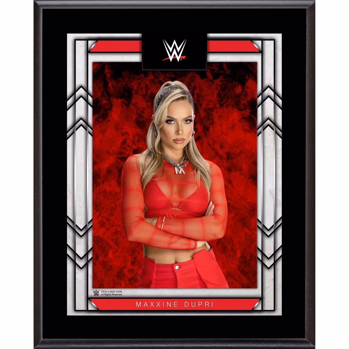 Maxxine Dupri WWE 10.5" x 13" Sublimated Plaque