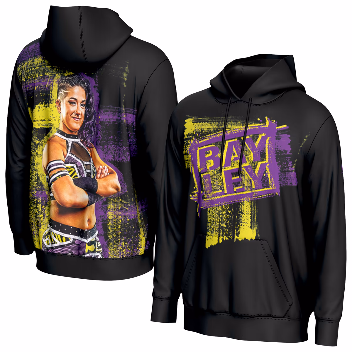 Youth ProSphere Black Bayley Superstar Hoodie 2 Youth ProSphere Black Bayley Superstar Hoodie