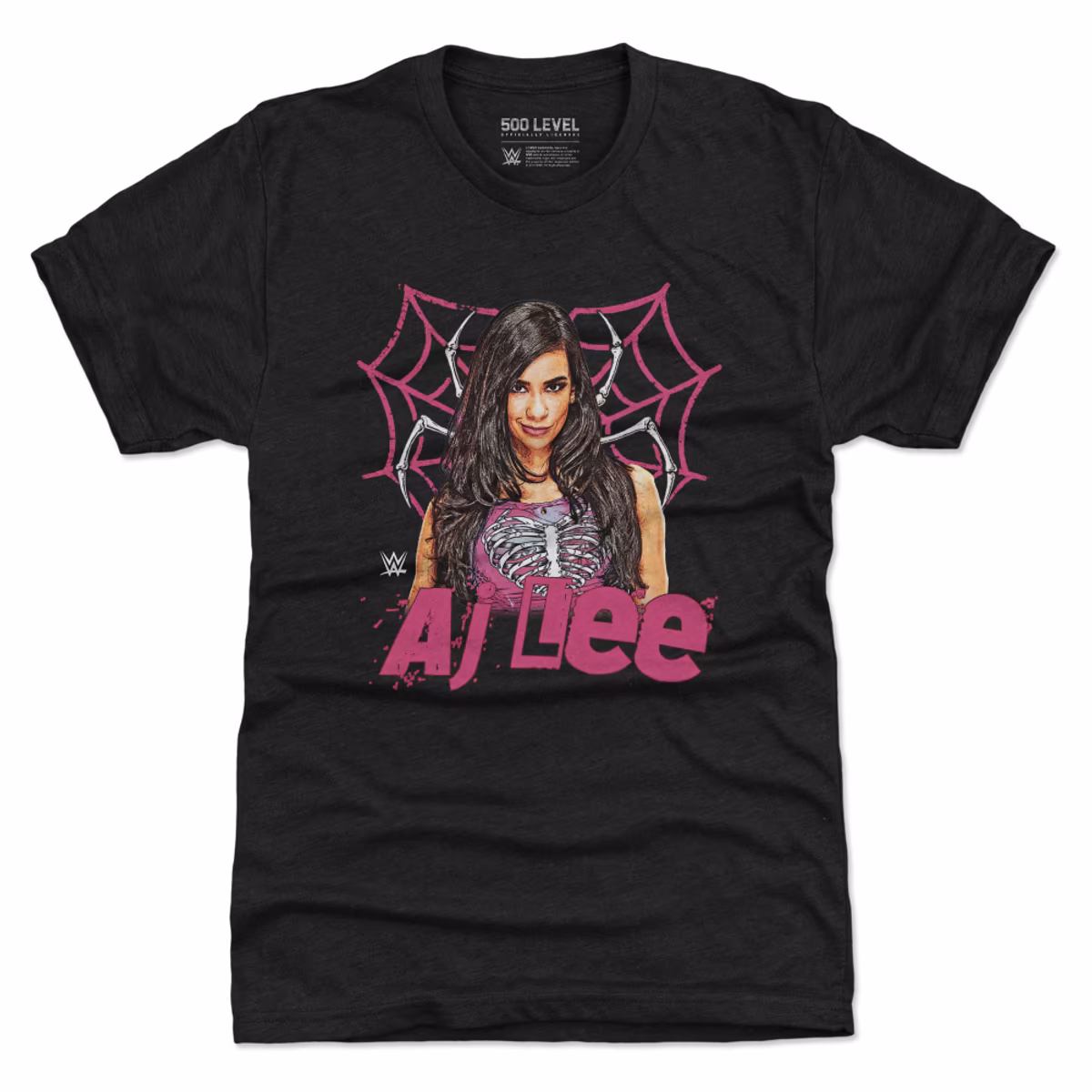 Men's 500 Level Heather Black AJ Lee Pose Premium Tri-Blend T-Shirt 9 Men's 500 Level Heather Black AJ Lee Pose Premium Tri-Blend T-Shirt