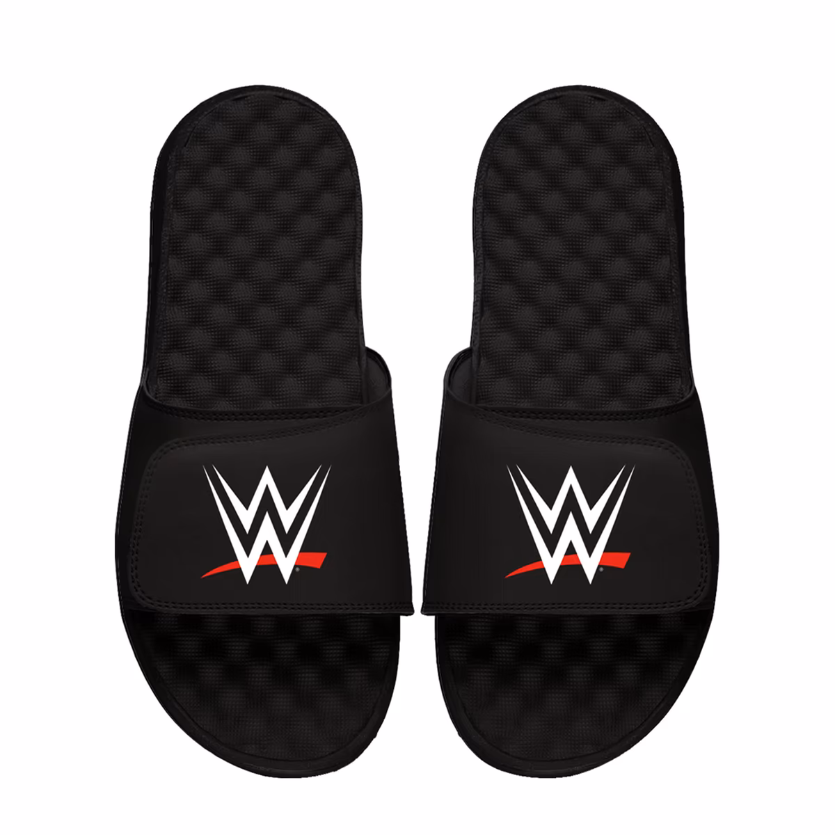 Unisex ISlide Black WWE Logo Slide Sandals 1 Unisex ISlide Black WWE Logo Slide Sandals