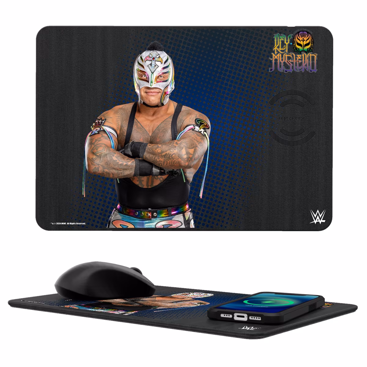 Keyscaper Rey Mysterio Superstar Wireless Charger and Mouse Pad