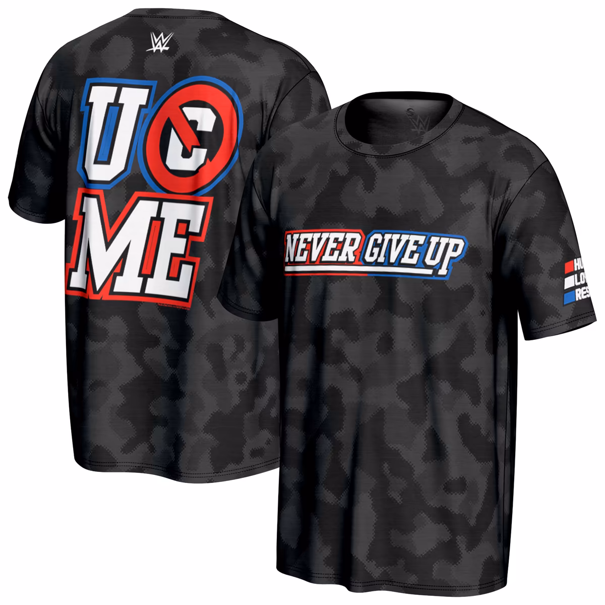 Youth ProSphere Black John Cena Never Give Up T-Shirt