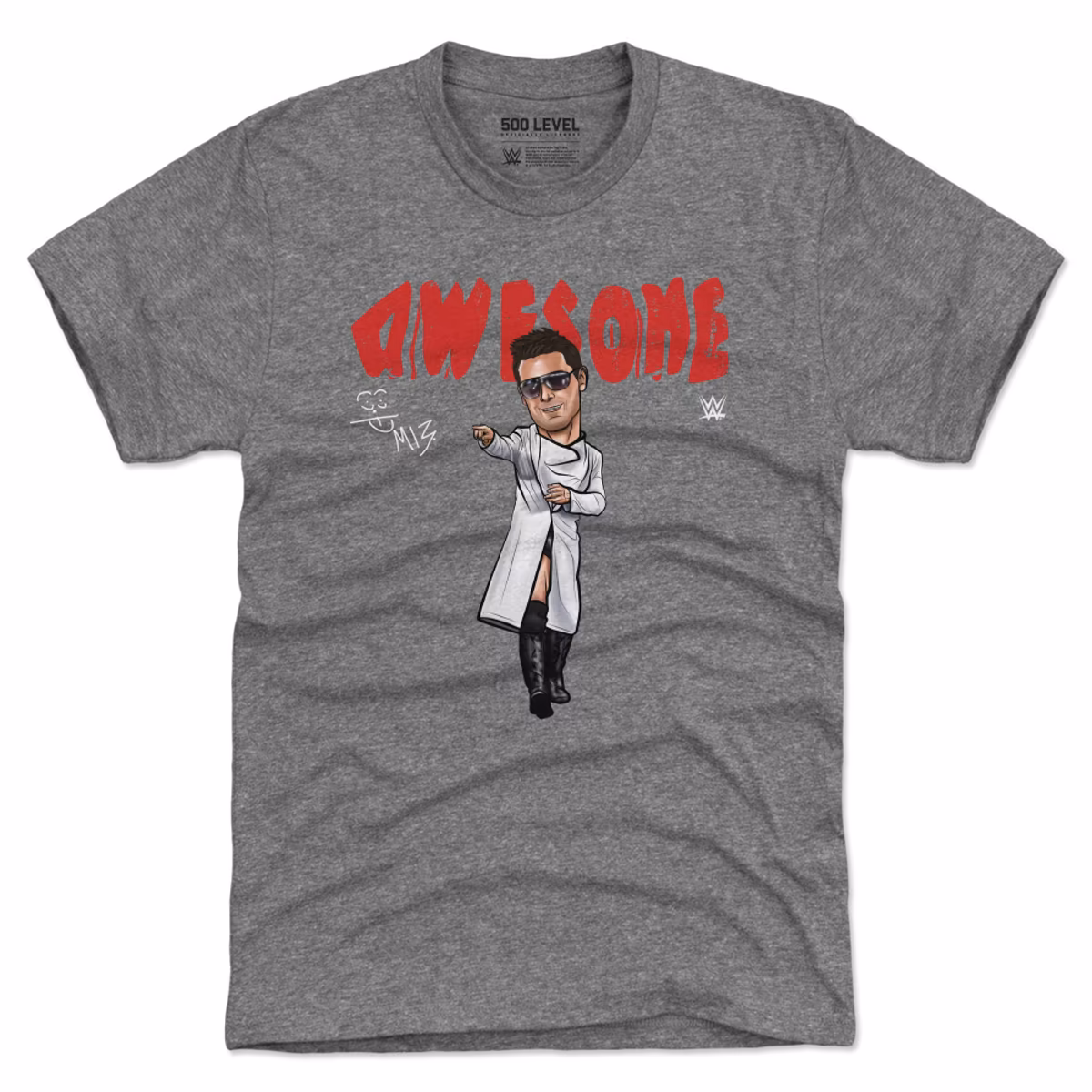 Men's 500 Level Gray The Miz Awesome Premium Tri-Blend T-Shirt 1 Men's 500 Level Gray The Miz Awesome Premium Tri-Blend T-Shirt
