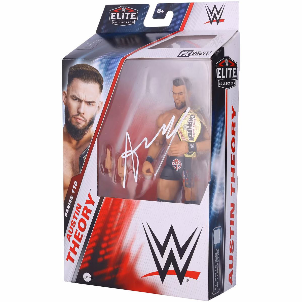 Austin Theory WWE Autographed Mattel Elite Series 110 Action Figure 2 Austin Theory WWE Autographed Mattel Elite Series 110 Action Figure