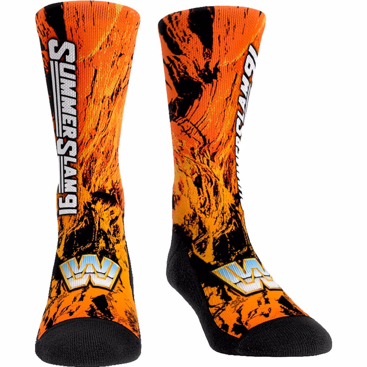 Unisex Rock Em Orange SummerSlam Crew Socks 12 Unisex Rock Em Orange SummerSlam Crew Socks