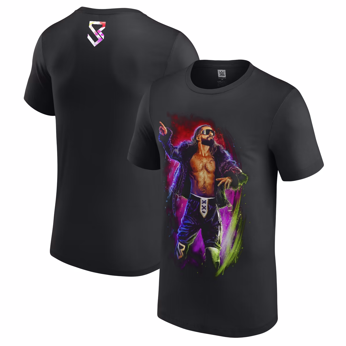 Men's Black Seth "Freakin" Rollins Visionary Sam Hain T-Shirt