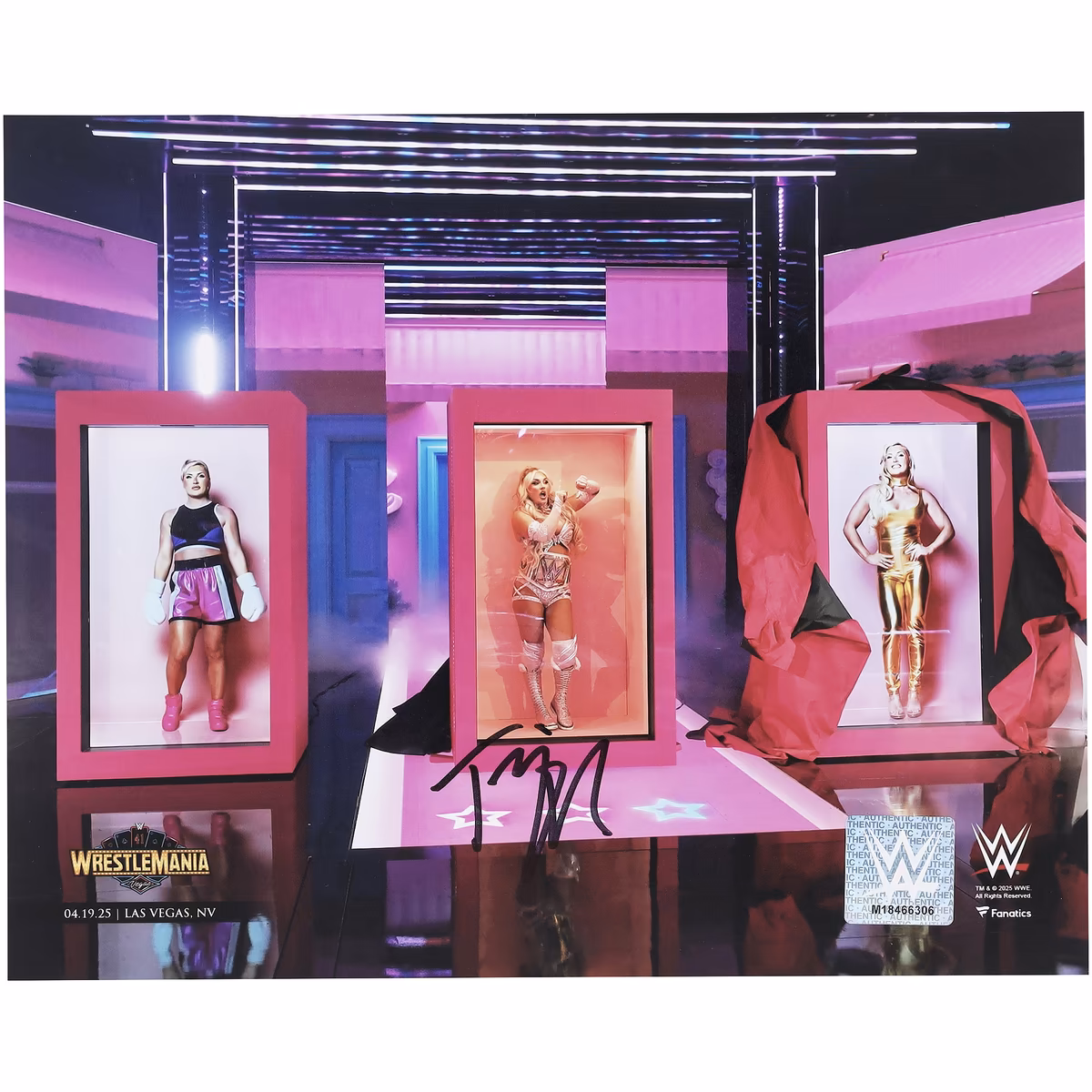 Tiffany Stratton WWE Autographed 8" x 10" WrestleMania 41 Entrance Photograph 12 Tiffany Stratton WWE Autographed 8" x 10" WrestleMania 41 Entrance Photograph