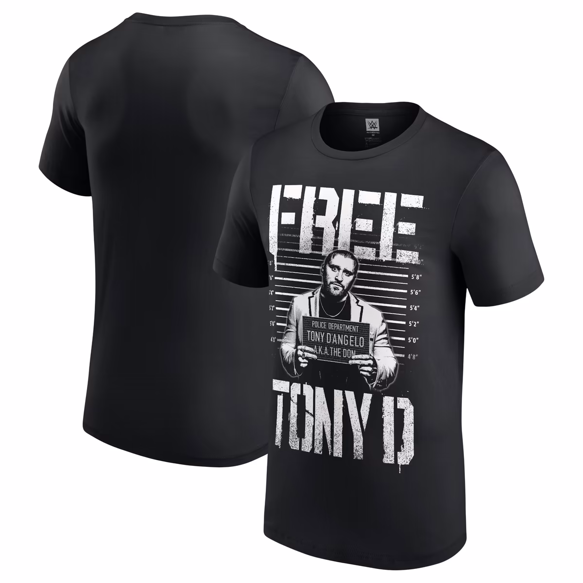 Men's Black Tony D'Angelo Free Tony D T-Shirt