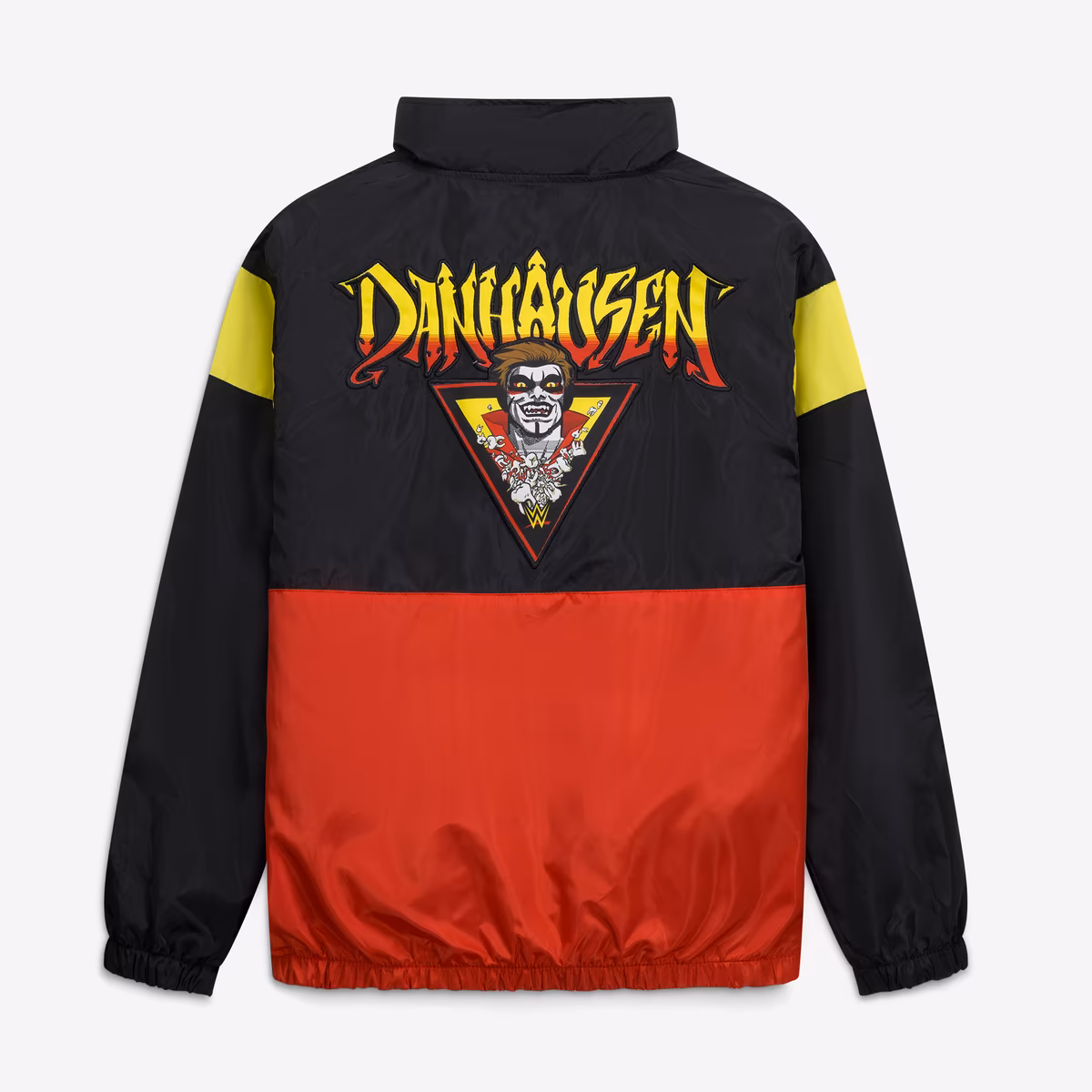 Men's Black/Red Danhausen Cursed! Full-Zip Windbreaker Jacket 4 Men's Black/Red Danhausen Cursed! Full-Zip Windbreaker Jacket