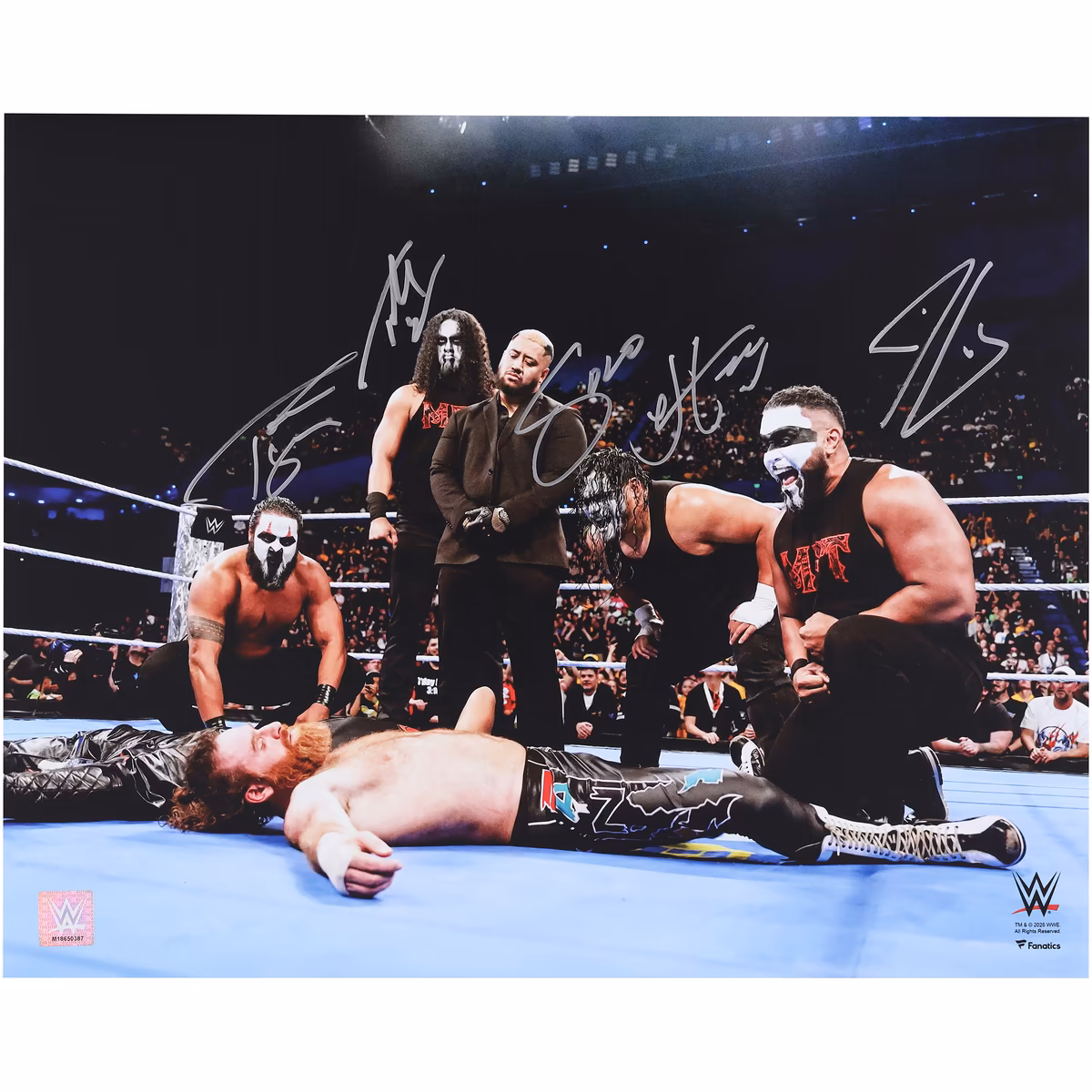 MFT WWE Autographed 16" x 20" In-Ring Photograph