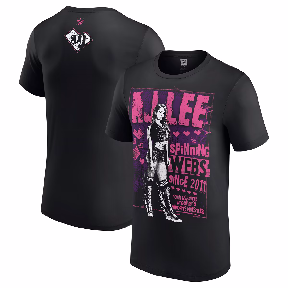 Men's Black AJ Lee Spinning Webs Since 2011 T-Shirt 1 Men's Black AJ Lee Spinning Webs Since 2011 T-Shirt