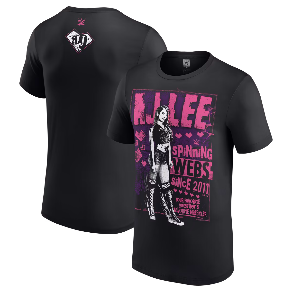 Men's Black AJ Lee Spinning Webs Since 2011 T-Shirt 2 Men's Black AJ Lee Spinning Webs Since 2011 T-Shirt