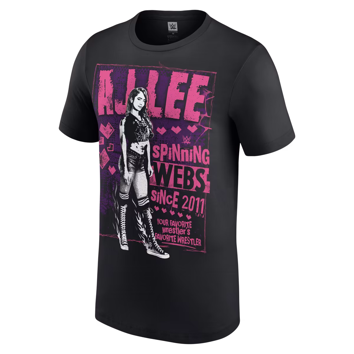 Men's Black AJ Lee Spinning Webs Since 2011 T-Shirt 3 Men's Black AJ Lee Spinning Webs Since 2011 T-Shirt