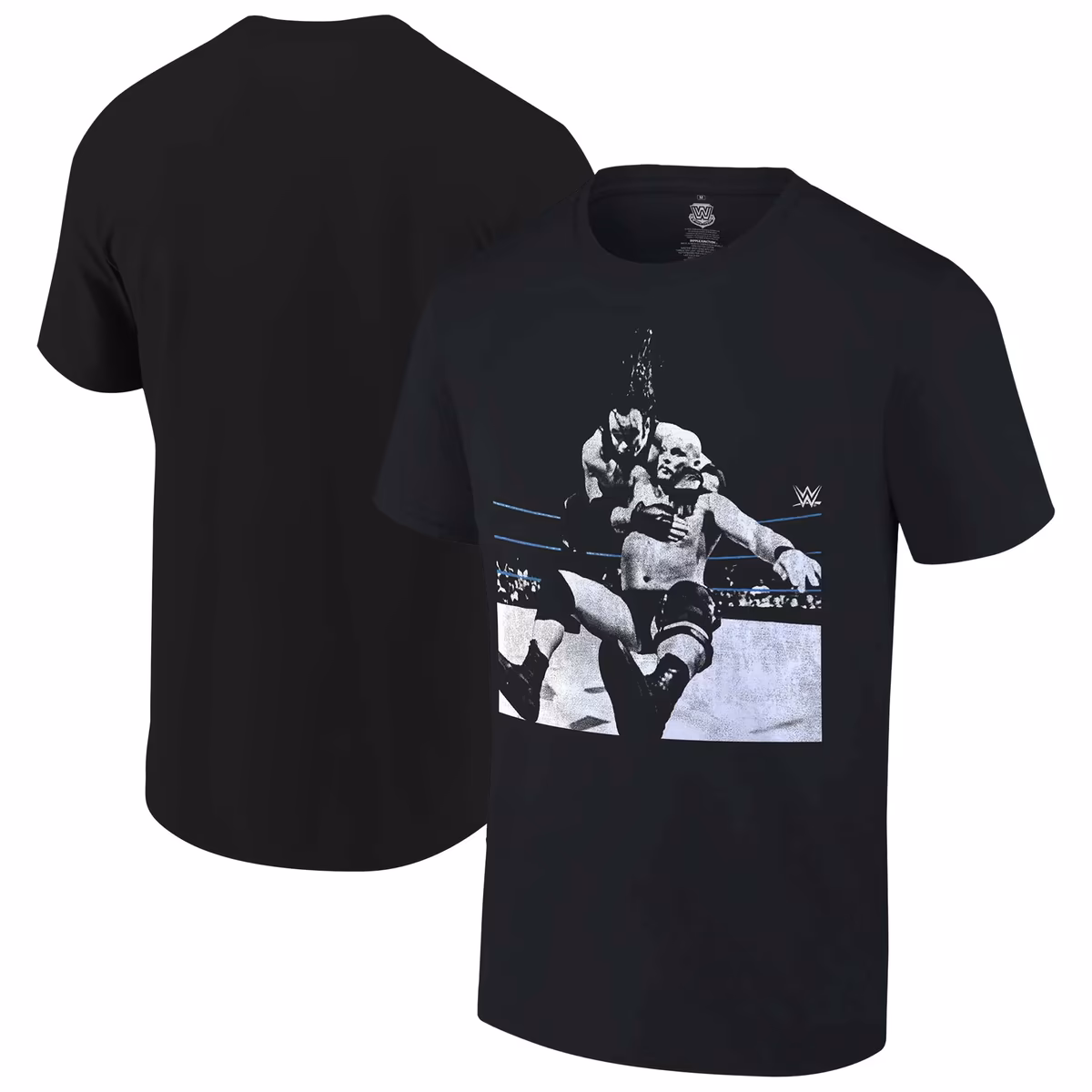 Men's Ripple Junction Black "Stone Cold" Steve Austin "Finishing Move" Graphic T-Shirt