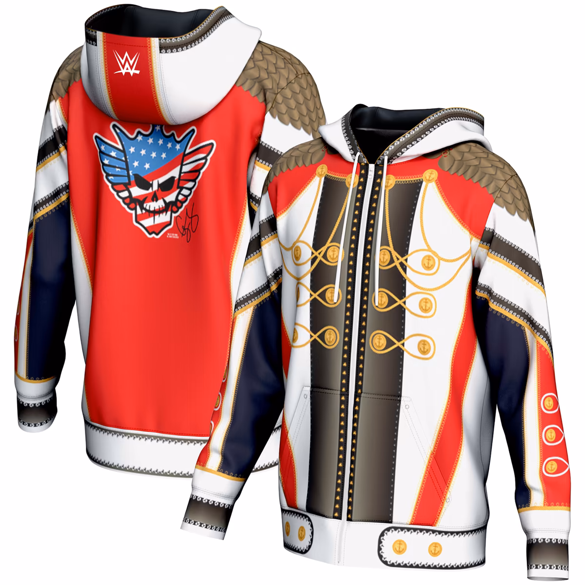 Men's ProSphere White Cody Rhodes Entrance Full-Zip Hoodie Jacket