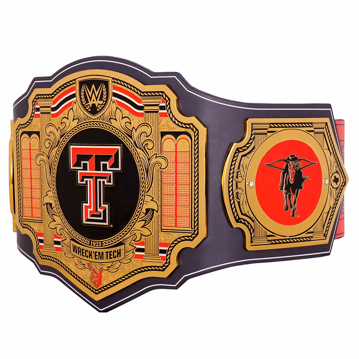Texas Tech Red Raiders WWE Legacy Title Belt 3 Texas Tech Red Raiders WWE Legacy Title Belt