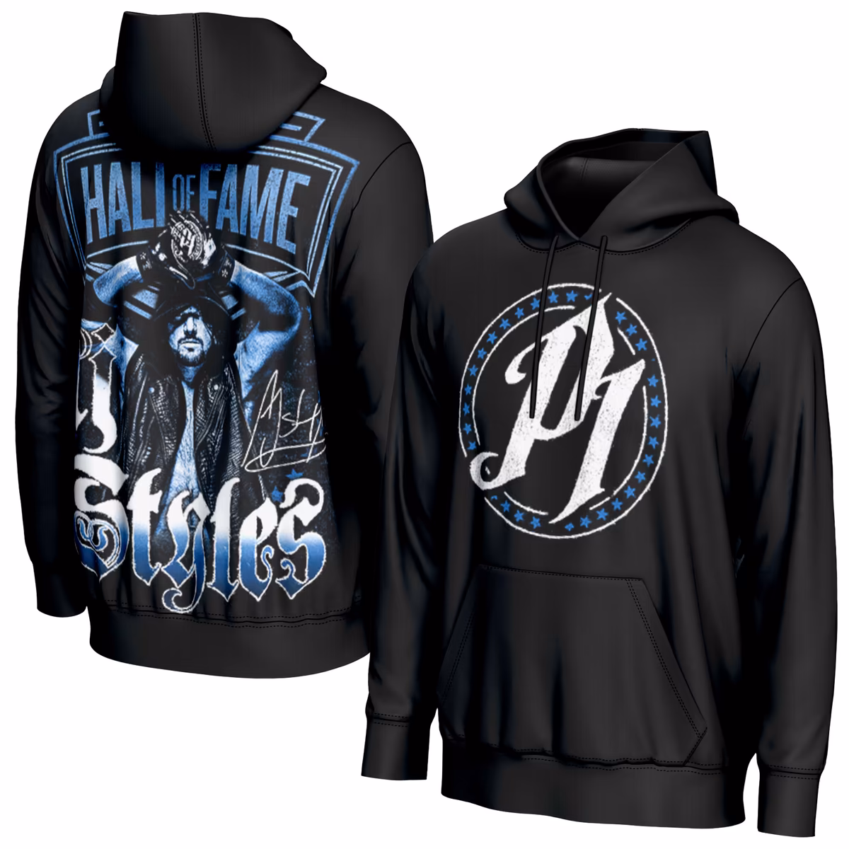 Youth ProSphere Black AJ Styles WWE Hall of Fame Hoodie