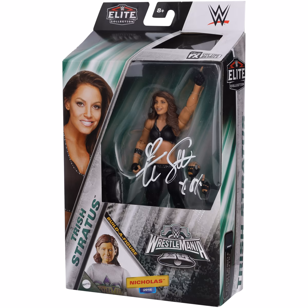 Trish Stratus WWE Autographed Mattel WrestleMania 40 Elite Collection Action Figure 5 Trish Stratus WWE Autographed Mattel WrestleMania 40 Elite Collection Action Figure