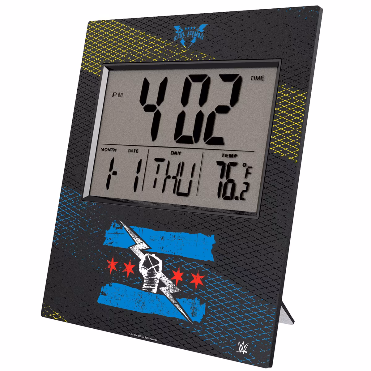 Keyscaper Gray CM Punk Digital Desk/Wall Clock 11 Keyscaper Gray CM Punk Digital Desk/Wall Clock