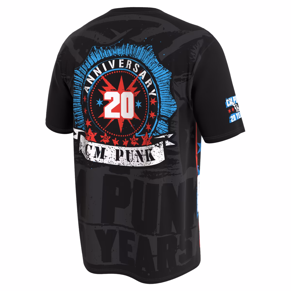 Youth ProSphere Black CM Punk 20 Years T-Shirt 4 Youth ProSphere Black CM Punk 20 Years T-Shirt