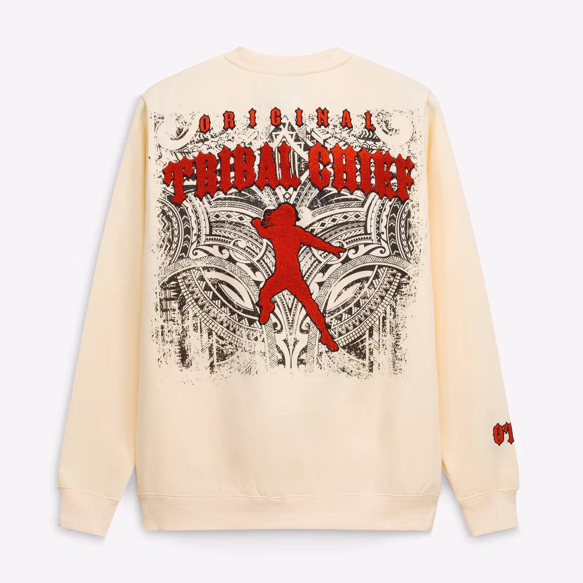 Men's Cream Roman Reigns The Original Tribal Chief Bone Sweatshirt 4 Men's Cream Roman Reigns The Original Tribal Chief Bone Sweatshirt