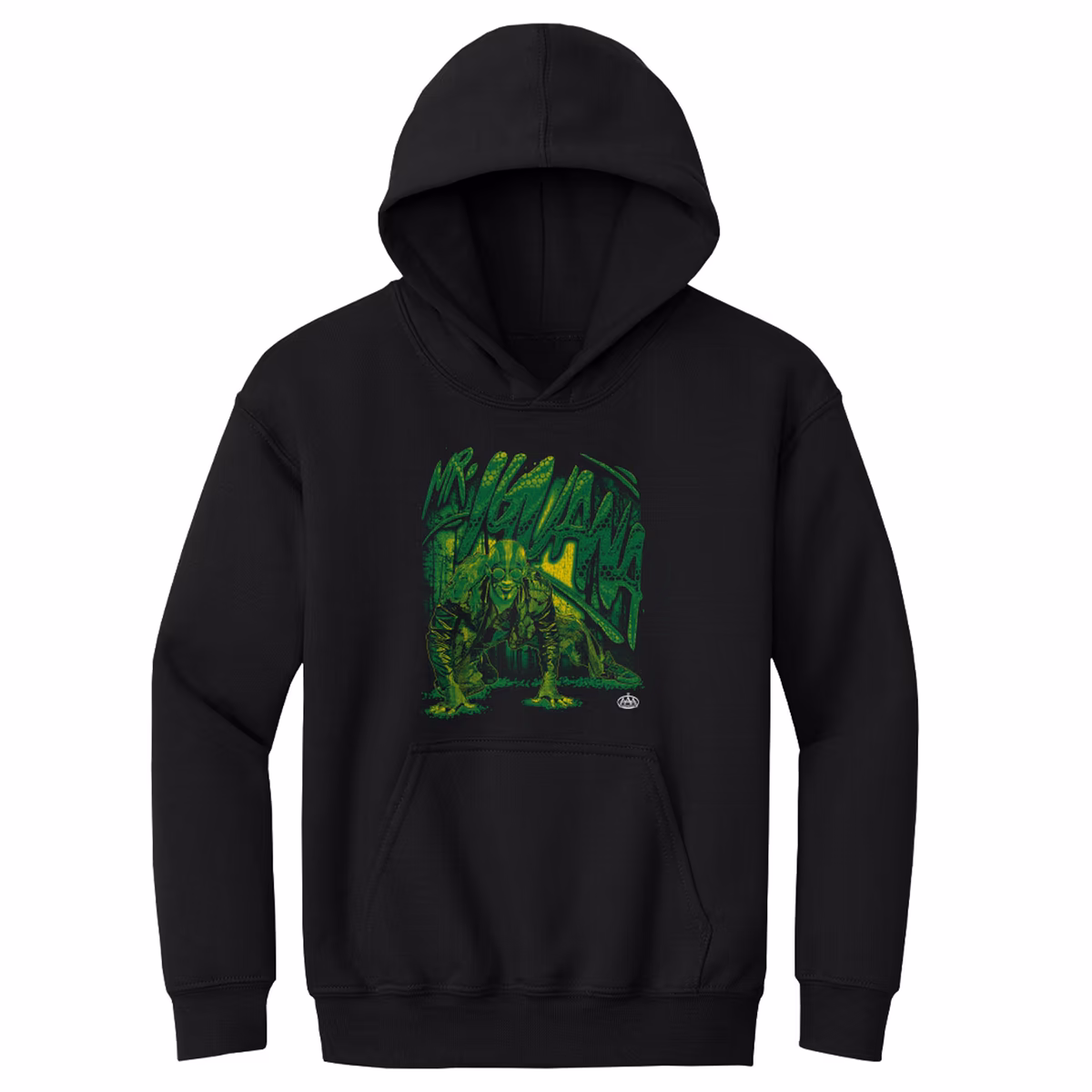 Youth 500 Level Black Mr. Iguana Grunge Hoodie
