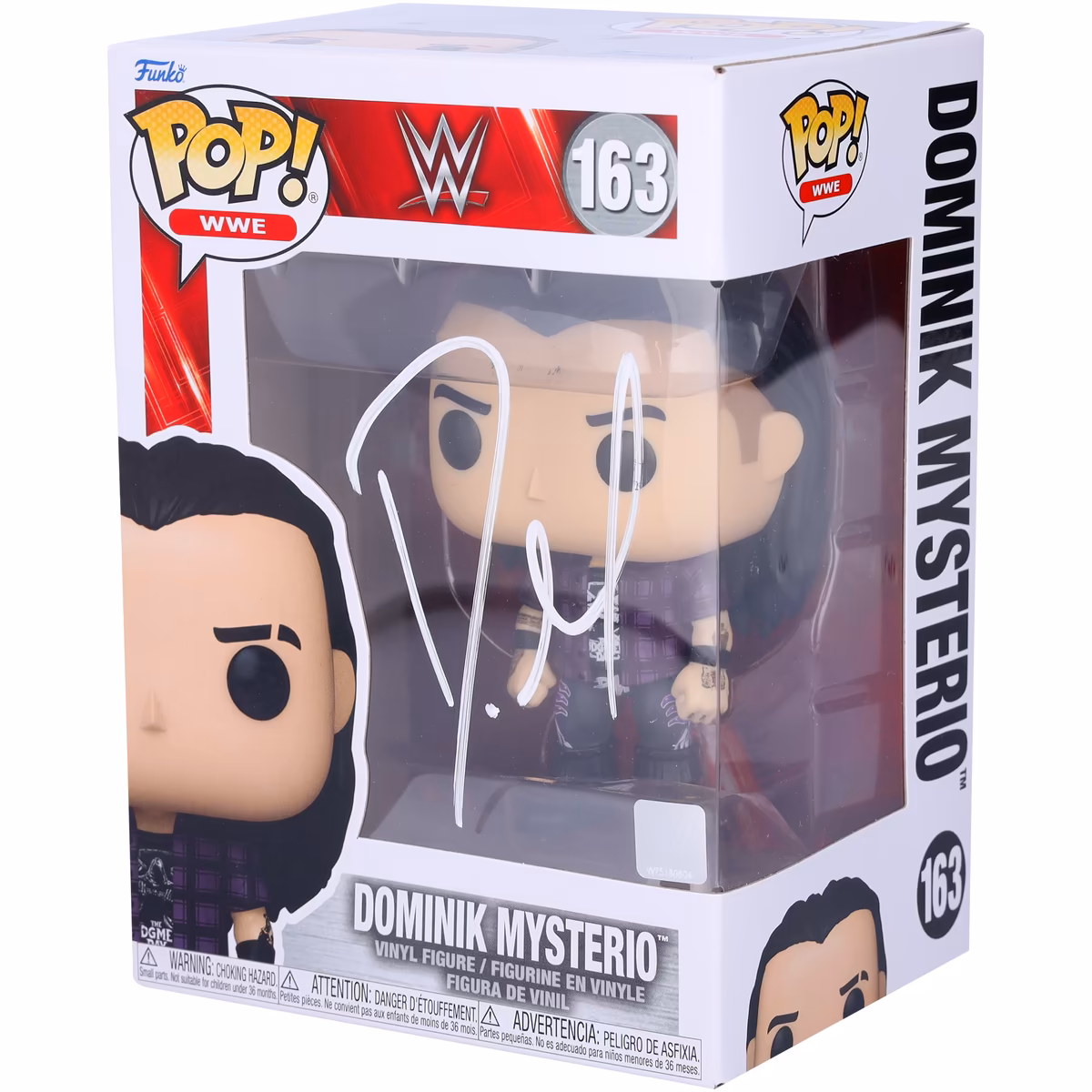 Dominik Mysterio WWE Autographed #163 Funko Pop! Figurine