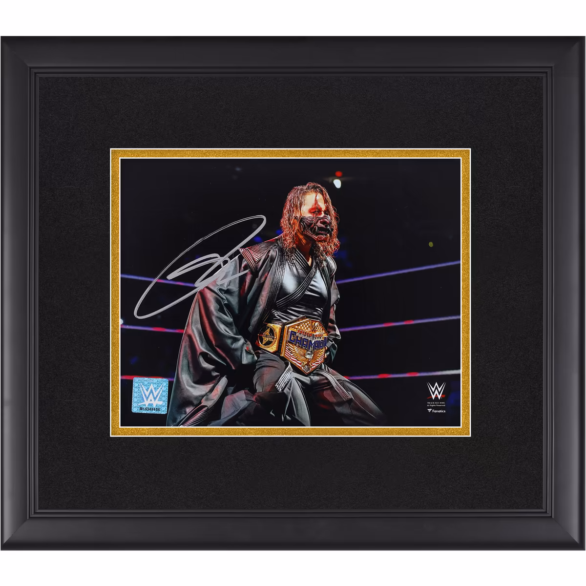 Shinsuke Nakamura WWE Autographed Framed 8" x 10" In-Ring Samurai Entrance Photograph 3 Shinsuke Nakamura WWE Autographed Framed 8" x 10" In-Ring Samurai Entrance Photograph