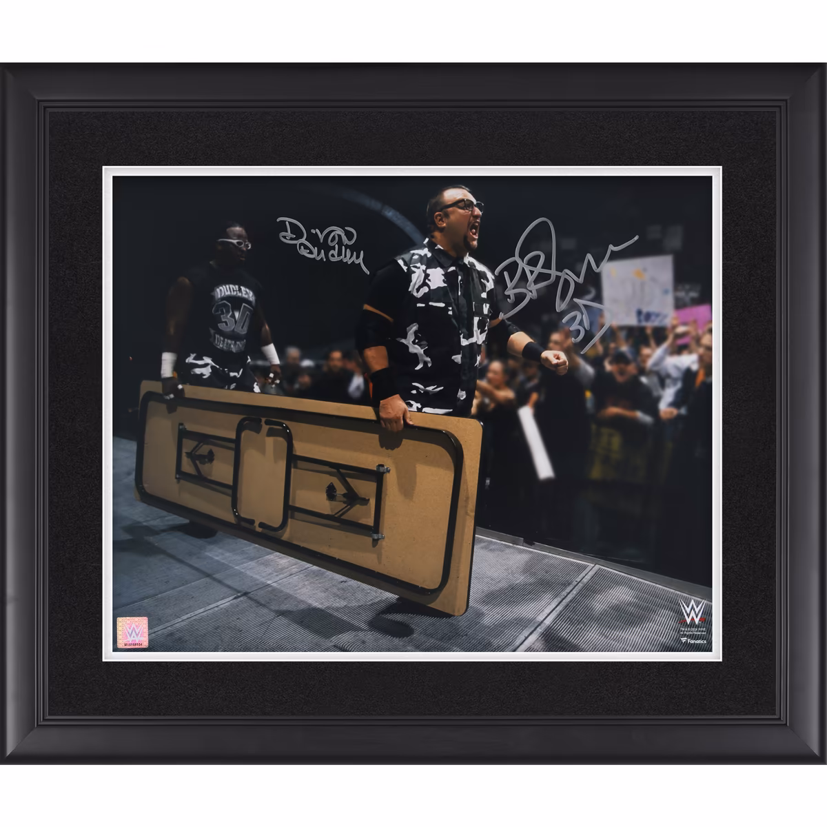 The Dudley Boyz WWE Autographed Framed 16" x 20" Table Photograph 1 The Dudley Boyz WWE Autographed Framed 16" x 20" Table Photograph