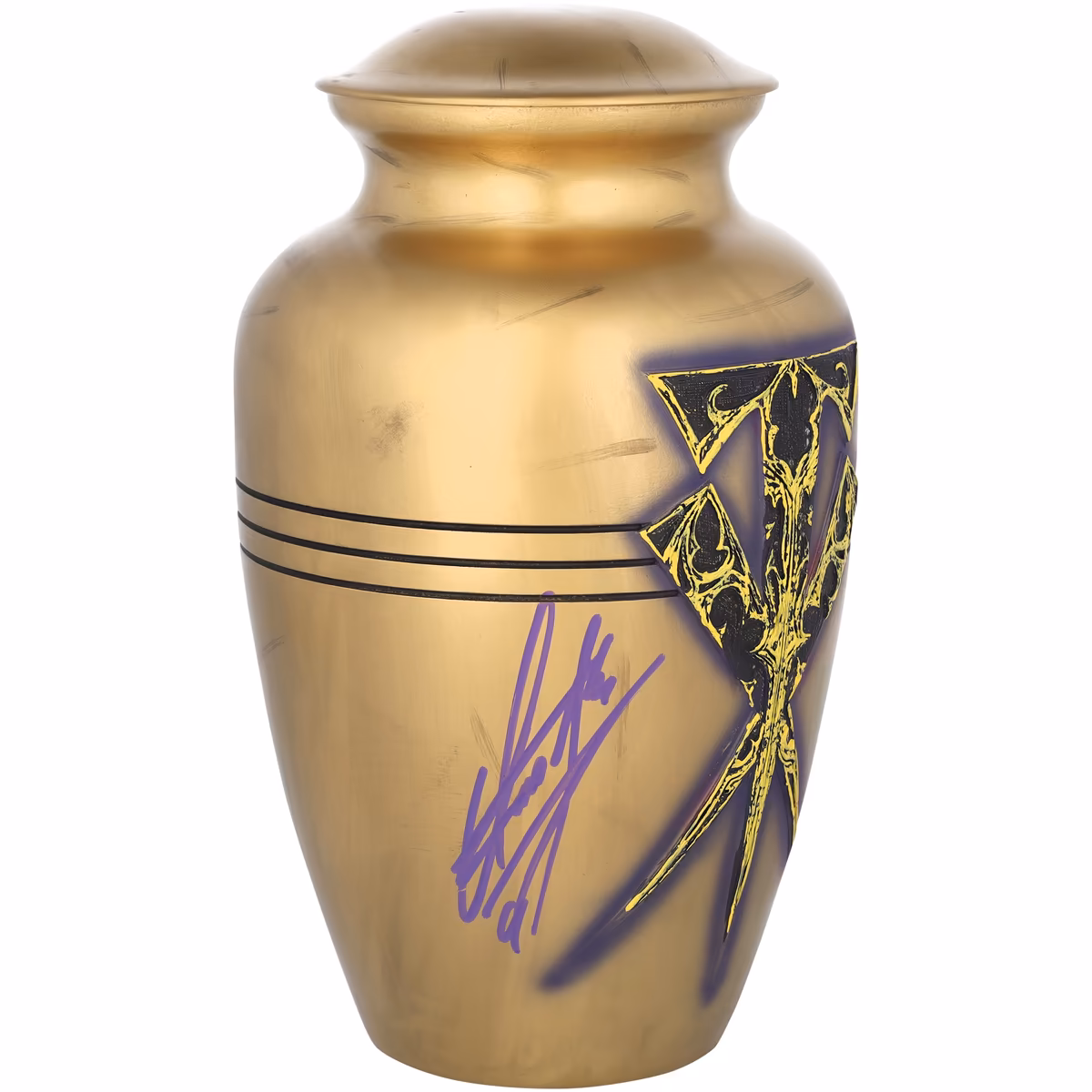 The Undertaker WWE Autographed Accolades Cross Replica Urn