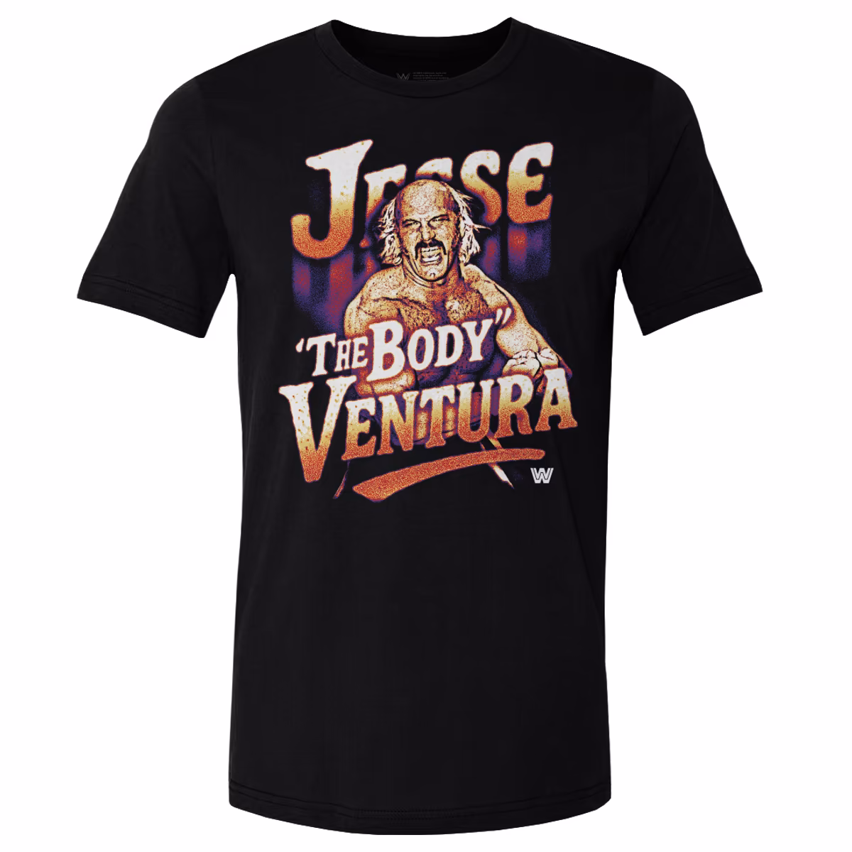 Men's 500 Level Black Jesse Ventura Poster T-Shirt