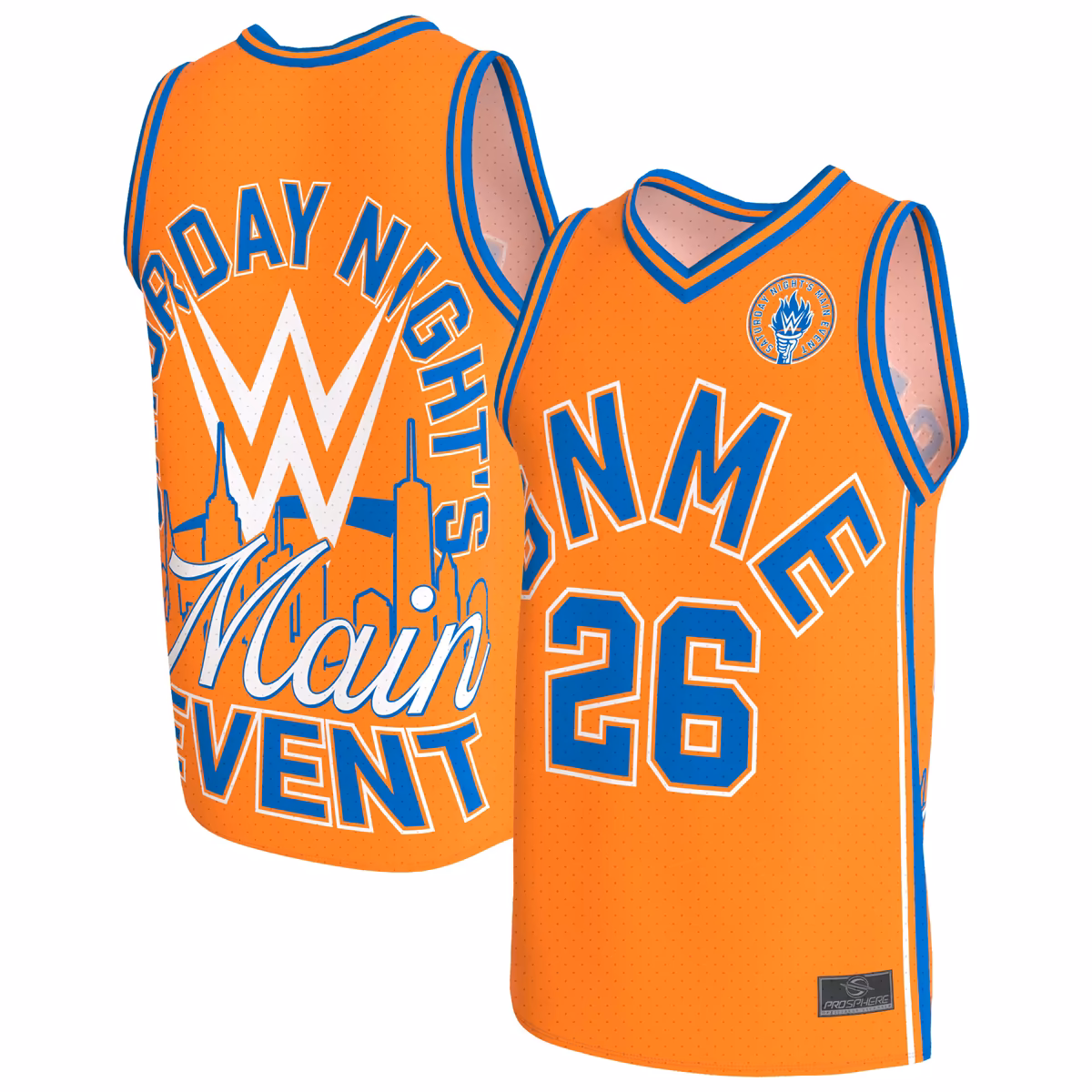 Unisex ProSphere Orange Saturday Night's Main Event Basketball Jersey