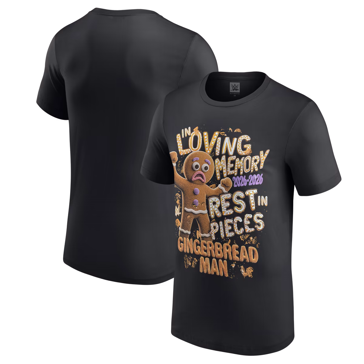 Men's Black Sami Zayn Gingerbread In Loving Memory T-Shirt