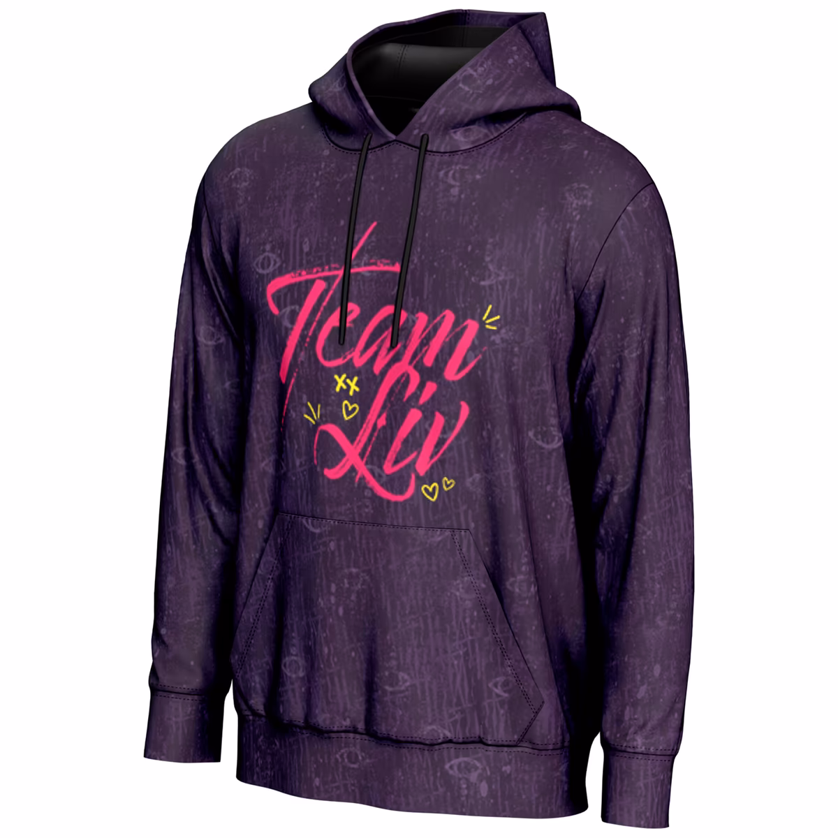 Men's ProSphere Purple Liv Morgan Revenge Tour Pullover Hoodie 3 Men's ProSphere Purple Liv Morgan Revenge Tour Pullover Hoodie