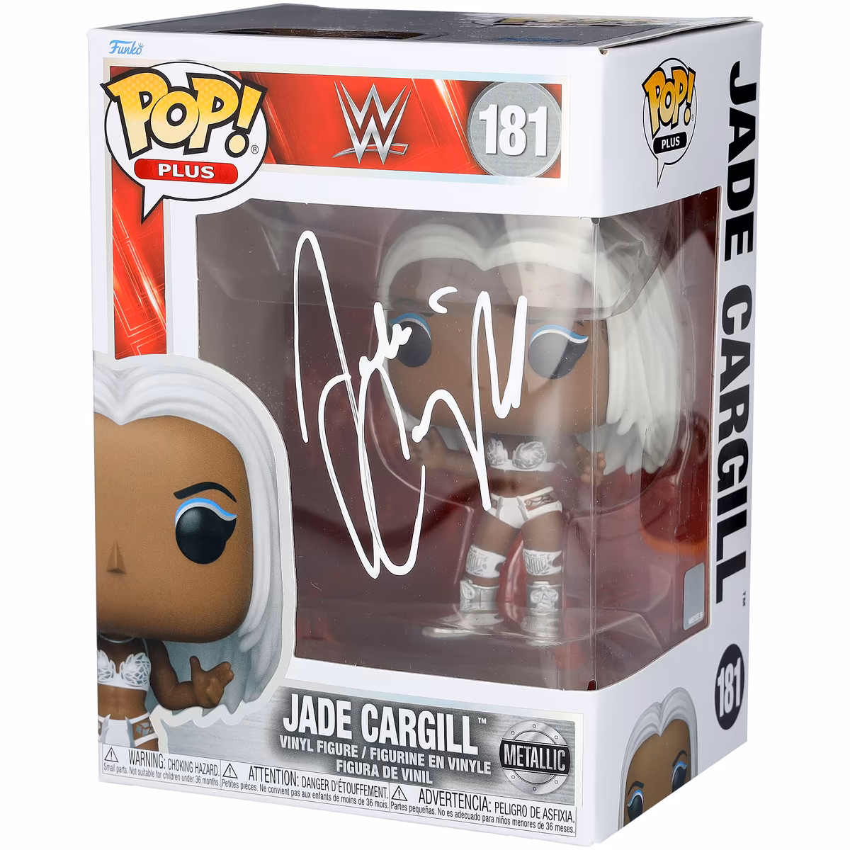 Jade Cargill WWE Autographed #181 Funko Pop! Figurine 7 Jade Cargill WWE Autographed #181 Funko Pop! Figurine