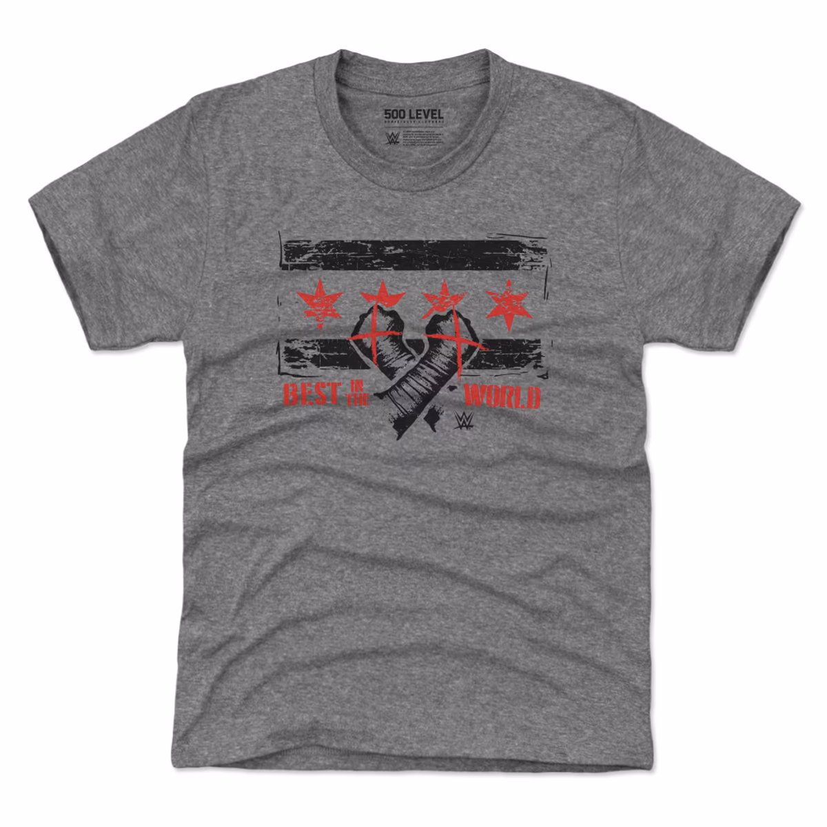 Youth 500 Level Heather Gray CM Punk Chicago Flag T-Shirt 9 Youth 500 Level Heather Gray CM Punk Chicago Flag T-Shirt