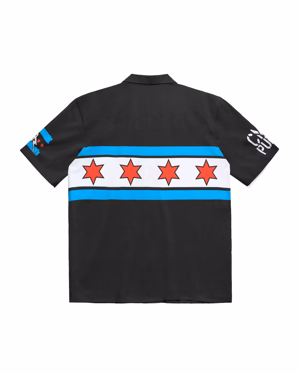 Men's Chalk Line Black CM Punk Superstar Button-Up Shirt 4 Men's Chalk Line Black CM Punk Superstar Button-Up Shirt