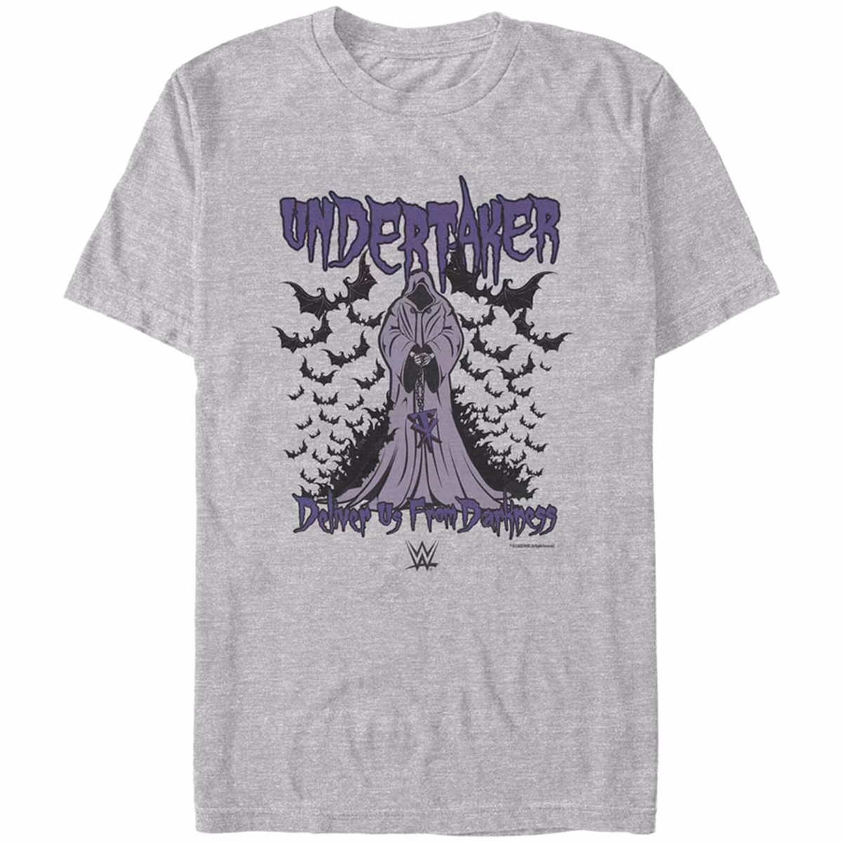 Men's Mad Engine Heather Gray The Undertaker Deliver Us From Darkness Graphic T-Shirt 9 Men's Mad Engine Heather Gray The Undertaker Deliver Us From Darkness Graphic T-Shirt