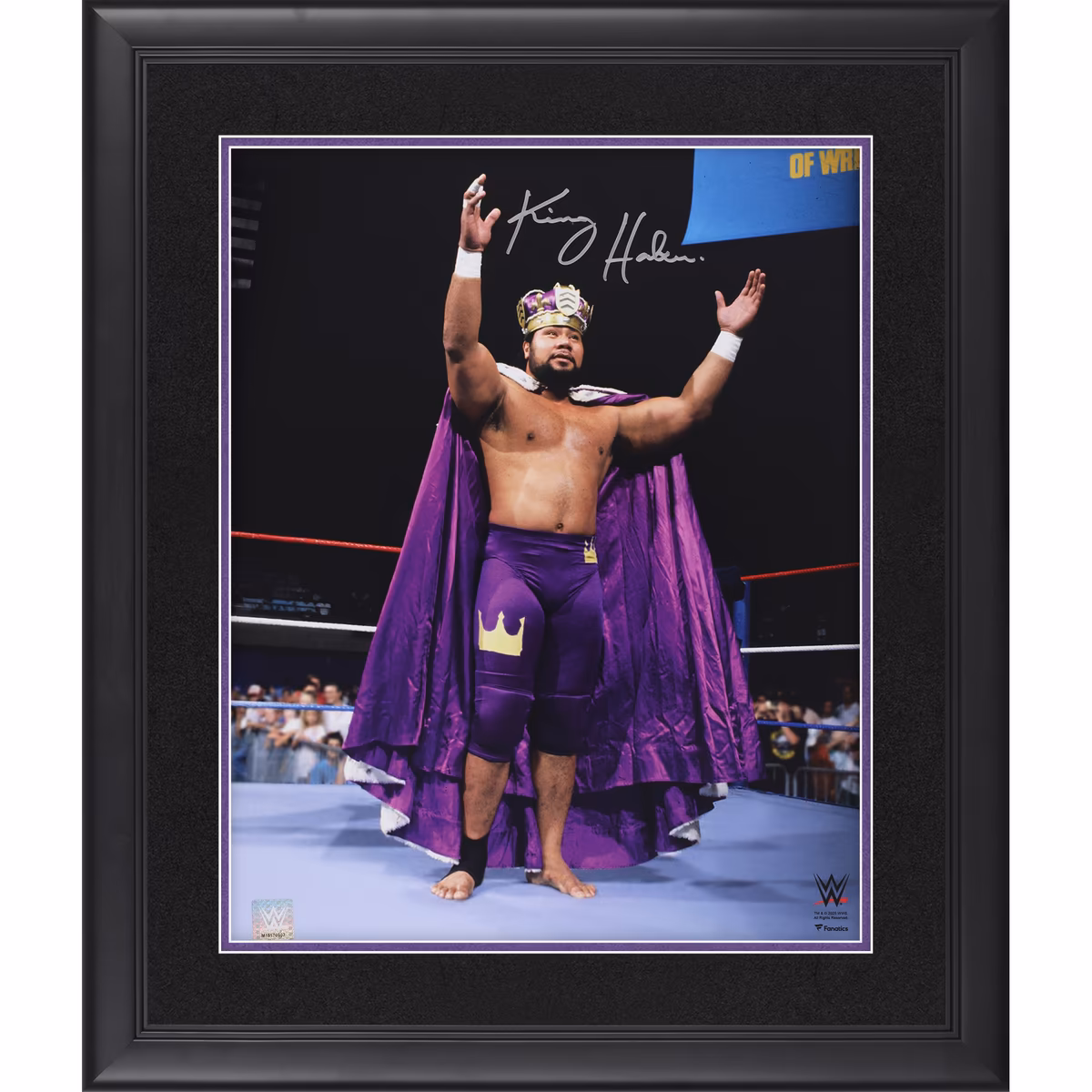 Haku WWE Autographed Framed 16" x 20" In-Ring Entrance Photograph