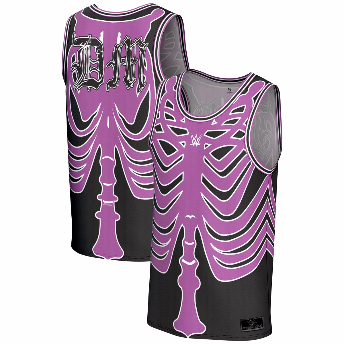 Youth ProSphere Purple Dominik Mysterio Skeleton Basketball Jersey 10 Youth ProSphere Purple Dominik Mysterio Skeleton Basketball Jersey