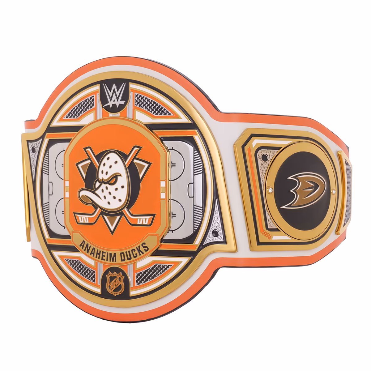 Anaheim Ducks WWE Legacy Title Belt 3 Anaheim Ducks WWE Legacy Title Belt