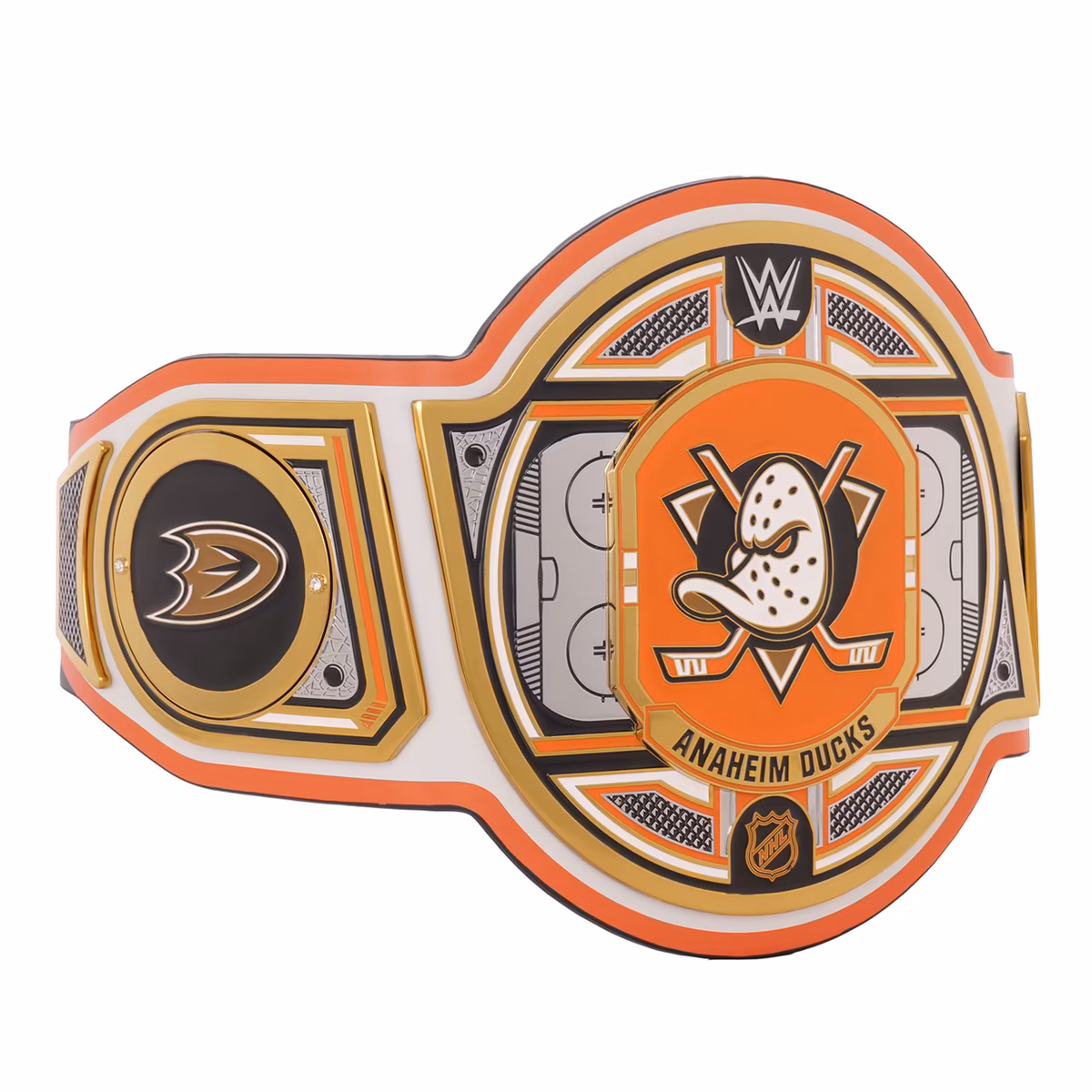 Anaheim Ducks WWE Legacy Title Belt 4 Anaheim Ducks WWE Legacy Title Belt