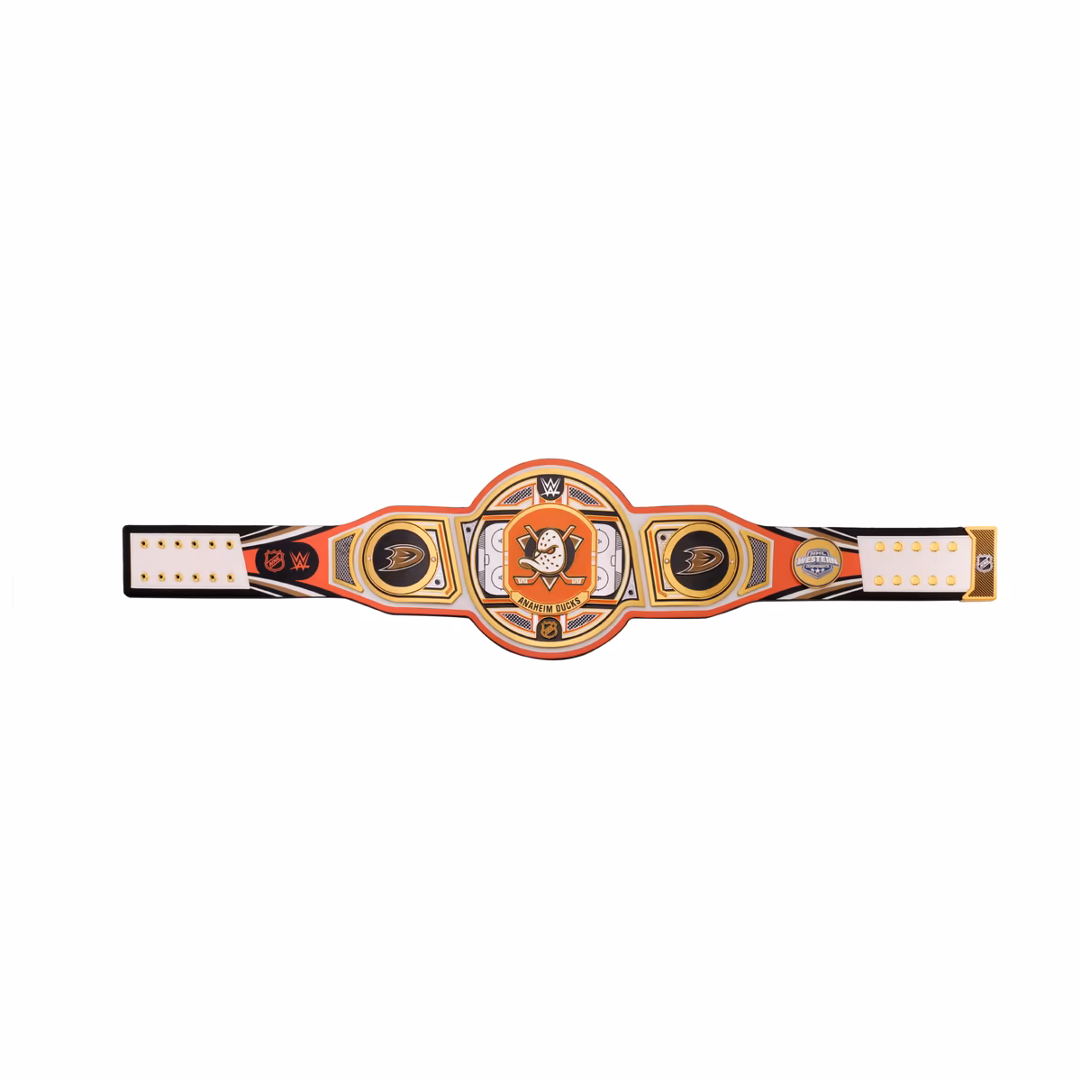 Anaheim Ducks WWE Legacy Title Belt 6 Anaheim Ducks WWE Legacy Title Belt