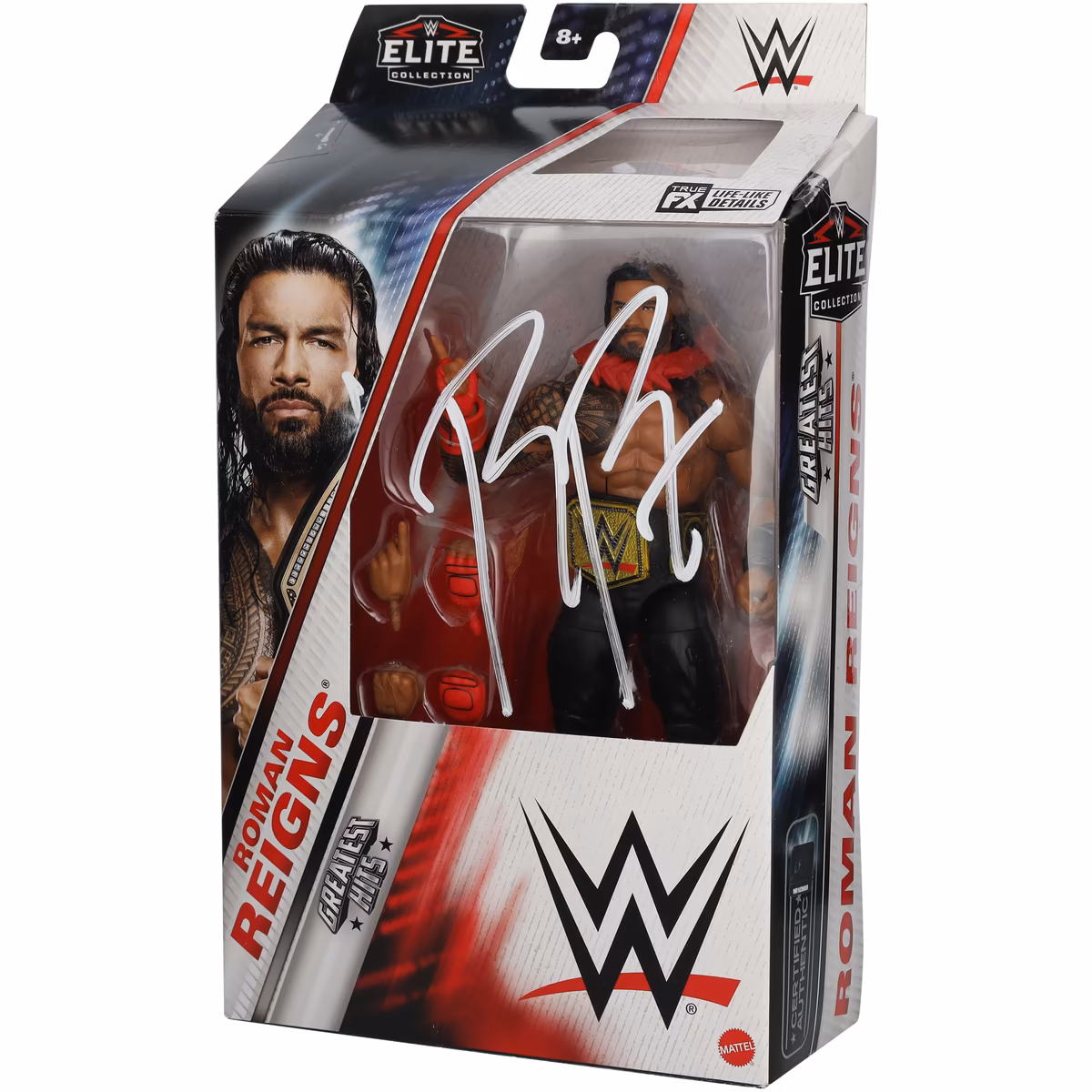 Roman Reigns WWE Autographed Mattel Elite Collection Greatest Hits Action Figure 6 Roman Reigns WWE Autographed Mattel Elite Collection Greatest Hits Action Figure